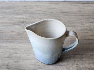Handmade pottery Jug, 250ml ceramic creamer, Australian-made milk jug, Green/blue creamer, gravy boat, milk jug, small green pitcher