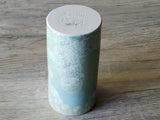 Handmade Crystalline bud vase - Pottery vase - Ceramic tumbler - Unusual small gift - Australian handmade decorative green vase