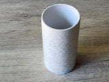 Handmade Crystalline bud vase - Pottery vase - Ceramic tumbler - Unusual small gift - Australian handmade decorative - white vase