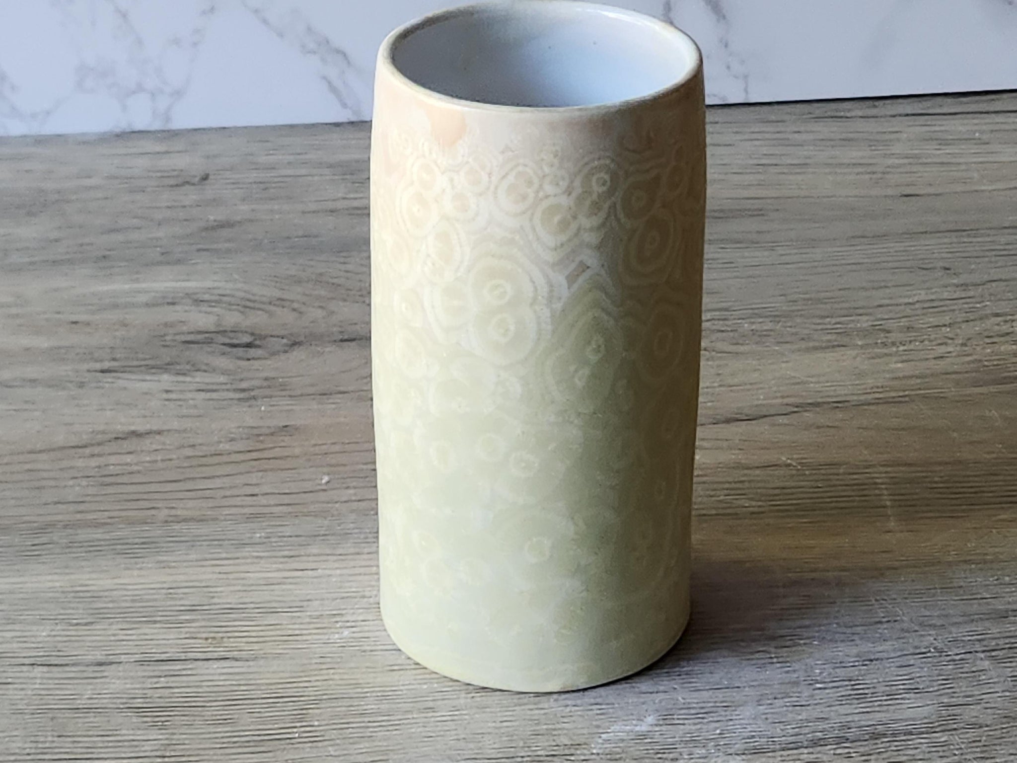 Handmade Matt Crystalline bud vase - Pottery vase - Ceramic tumbler - Unusual small gift - Australian handmade decorative