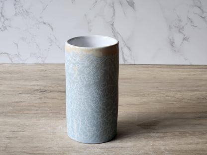 Handmade Crystalline bud vase - Pottery vase - Ceramic tumbler - Unusual small gift - Australian handmade decorative
