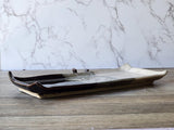 Elegant handmade ceramic sushi plate with chopstick rest
