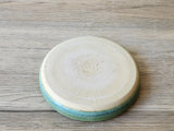 Ceramic trinket bowl - Trinket dish - small saucer -ring bowl - jewellery bowl- two colours- Green or Blue