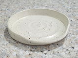 Speckled cream ceramic spatula rest