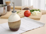 Ceramic Olive Oil Pourer 400ml Handcrafted Pottery Oil Bottle Dispenser Vinegar Cruet Made in Australia