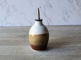Ceramic Olive Oil Pourer 400ml Handcrafted Pottery Oil Bottle Dispenser Vinegar Cruet Made in Australia