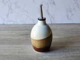 Ceramic Olive Oil Pourer 400ml Handcrafted Pottery Oil Bottle Dispenser Vinegar Cruet Made in Australia