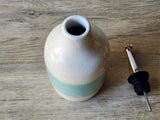 Handmade Ceramic Oil Bottle - 400ml Olive Oil Pourer & Vinegar Dispenser, Pottery Oil Bottle Made in Australia
