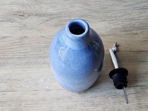 Hand made Pottery Oil Bottle - Ceramic Olive oil pourer - 350ml Oil dispenser -made in Australia - Vinegar bottle