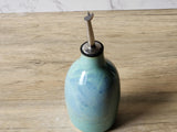 Handmade Ceramic Oil Bottle - 350ml Olive Oil Pourer & Vinegar Dispenser, Pottery Oil Bottle Made in Australia