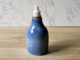 Handmade Ceramic Liquid Soap Dispenser - Pottery Soap Pump Bottle, Unique Bathroom Accessory & Eco-Friendly Home Decor