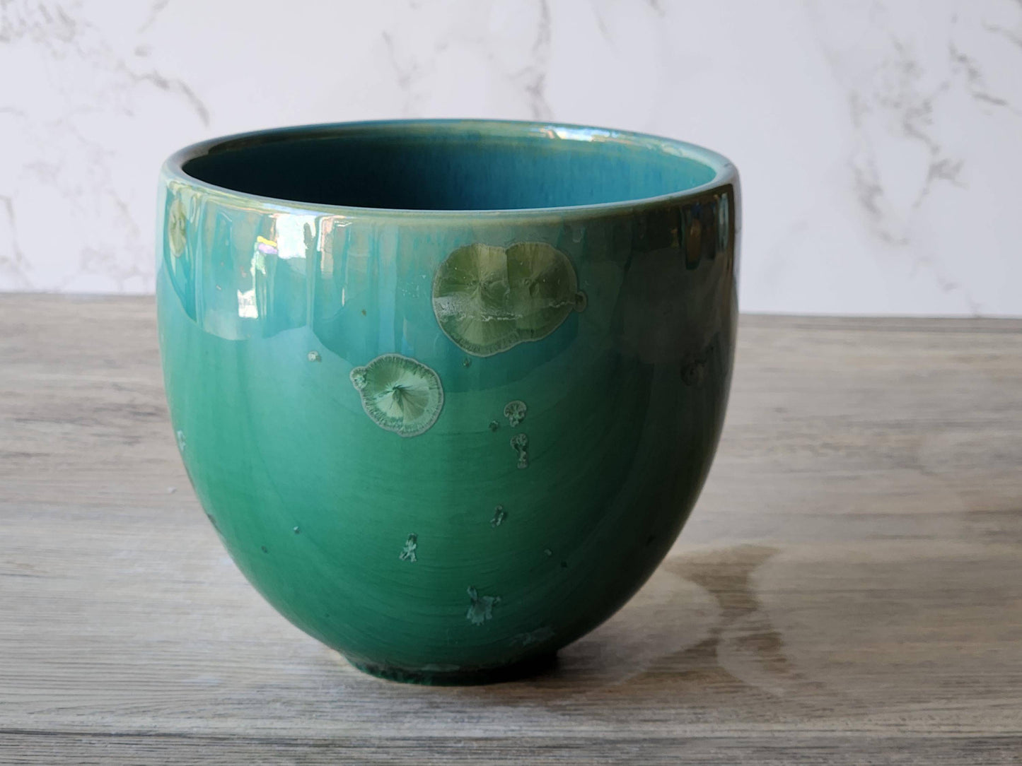 One of a kind crystalline glaze bowl – handmade pottery