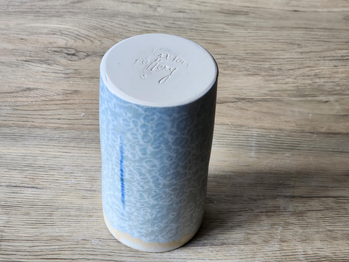 Handmade Crystalline bud vase - Pottery vase - Ceramic tumbler - Unusual small gift - Australian handmade decorative