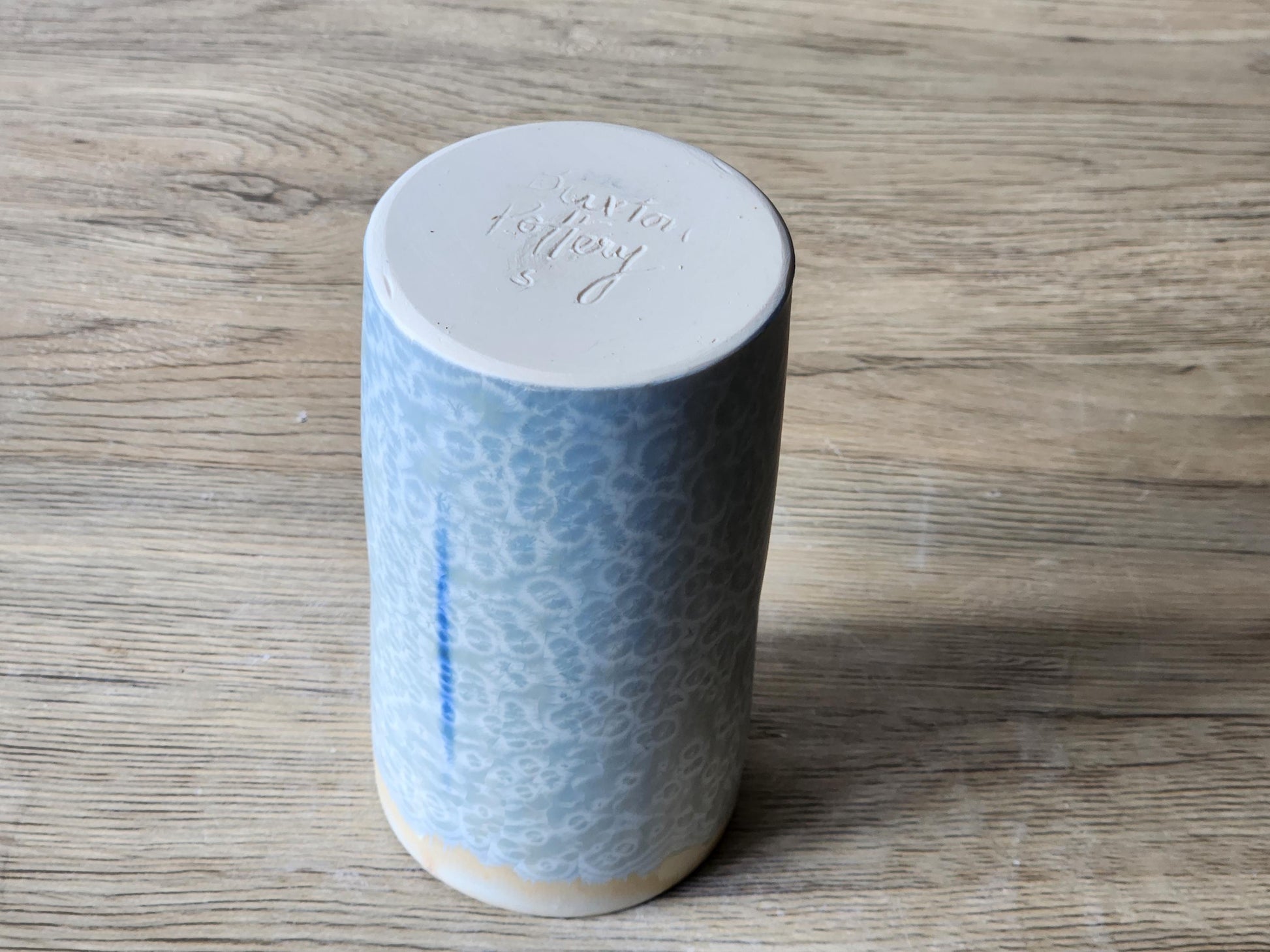 Handmade Crystalline bud vase - Pottery vase - Ceramic tumbler - Unusual small gift - Australian handmade decorative