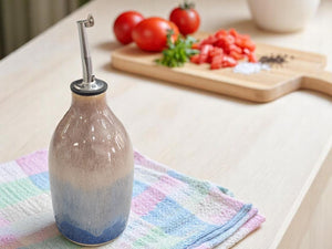 Hand made Pottery Oil Bottle - Ceramic Olive oil pourer - Oil dispenser made in Australia - vinegar bottle - 375 ml Olive oil Bottle