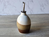 Ceramic Olive Oil Pourer 400ml Handcrafted Pottery Oil Bottle Dispenser Vinegar Cruet Made in Australia