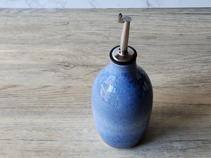 Hand made Pottery Oil Bottle - Ceramic Olive oil pourer - 350ml Oil dispenser -made in Australia - Vinegar bottle
