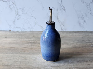 Hand made Pottery Oil Bottle - Ceramic Olive oil pourer - 350ml Oil dispenser -made in Australia - Vinegar bottle