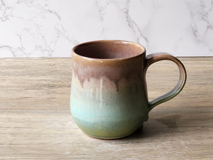 Large Handmade Ceramic Mug 400ml – Pottery Coffee Cup for Men, Coffee Lover Gift, Gift for Him - SECOND