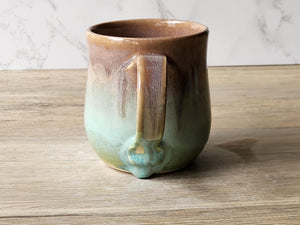 Large Handmade Ceramic Mug 400ml – Pottery Coffee Cup for Men, Coffee Lover Gift, Gift for Him - SECOND