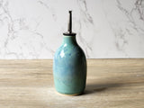 Handmade Ceramic Oil Bottle - 350ml Olive Oil Pourer & Vinegar Dispenser, Pottery Oil Bottle Made in Australia