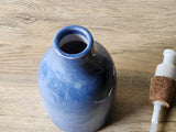 Handmade Ceramic Liquid Soap Dispenser - Pottery Soap Pump Bottle, Unique Bathroom Accessory & Eco-Friendly Home Decor