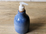 Handmade Ceramic Liquid Soap Dispenser - Pottery Soap Pump Bottle, Unique Bathroom Accessory & Eco-Friendly Home Decor
