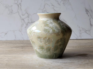 One of a kind crystalline vase handmade in Australia