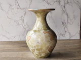 Unique Australian pottery vase with crystalline finish