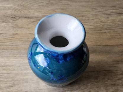 Unique Handmade porcelain Ceramic vase - internal view