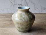 Handmade crystalline ceramic vase – 11cm tall