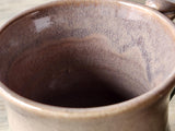 Large ceramic mug with natural landscape-inspired glaze pattern