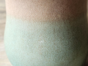 Close up of glaze on One-of-a-kind handmade ceramic mug 500ml, food-safe and high-fired
