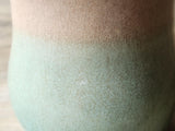 Close up of glaze on One-of-a-kind handmade ceramic mug 500ml, food-safe and high-fired