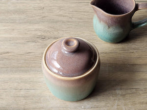 Tall ceramic jar for tea, sugar, or spices – handmade pottery