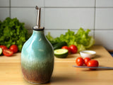 Handmade ceramic olive oil pourer bottle 400ml