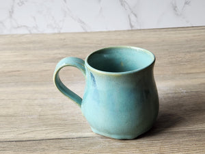 Green ceramic mug inspired by Australian coastlines