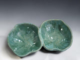 Handmade stoneware double bowl by Buxton Pottery, combining practical serving functionality with contemporary ceramic design.