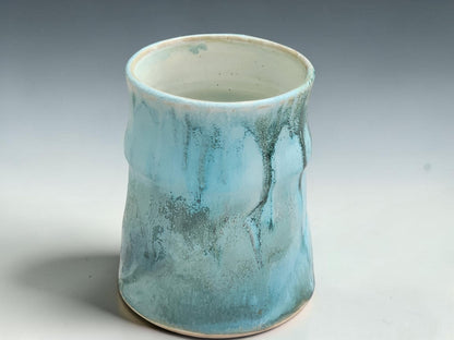Australian handmade pottery coffee mug inspired by mist over bush creeks