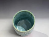 Australian handmade ceramic tumbler in Bush Creek Mist colourway, ideal for water, wine or tea