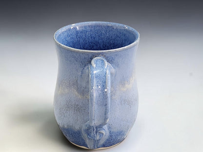 Blue handmade stoneware mug, a thoughtful gift for coffee and tea lovers