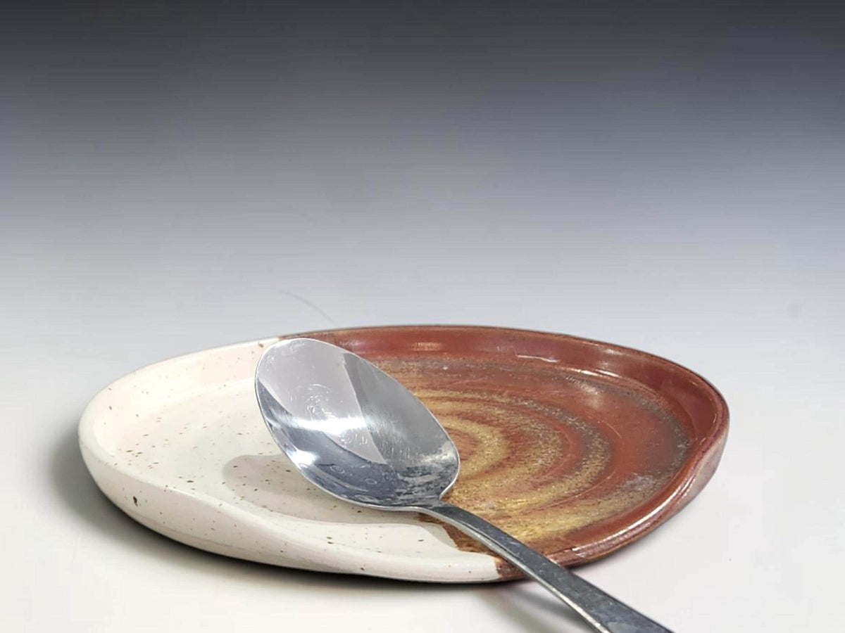 Rustic ceramic utensil rest handmade by Buxton Pottery Melbourne