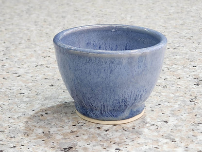 Small Handmade Blue Pottery Bowl | Condiment or trinket dish