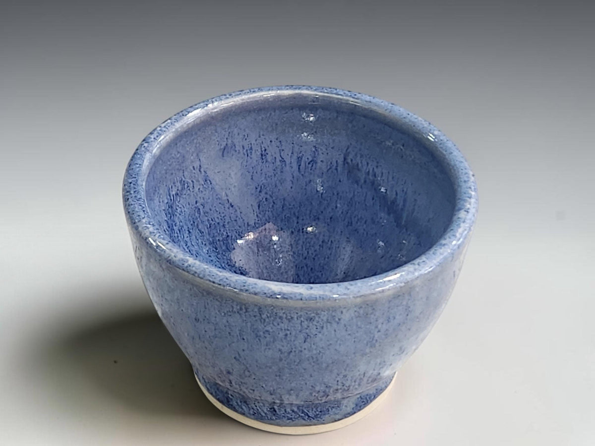 Small Handmade Blue Pottery Bowl | Condiment or trinket dish