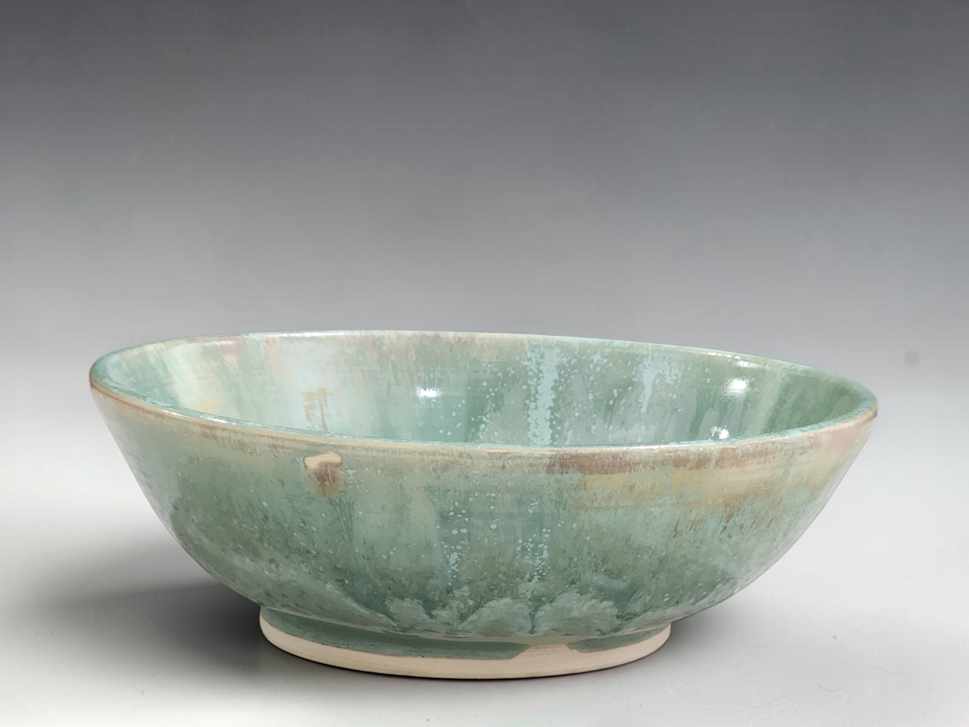 Wheel thrown ceramic serving bowl handmade in Melbourne Australia