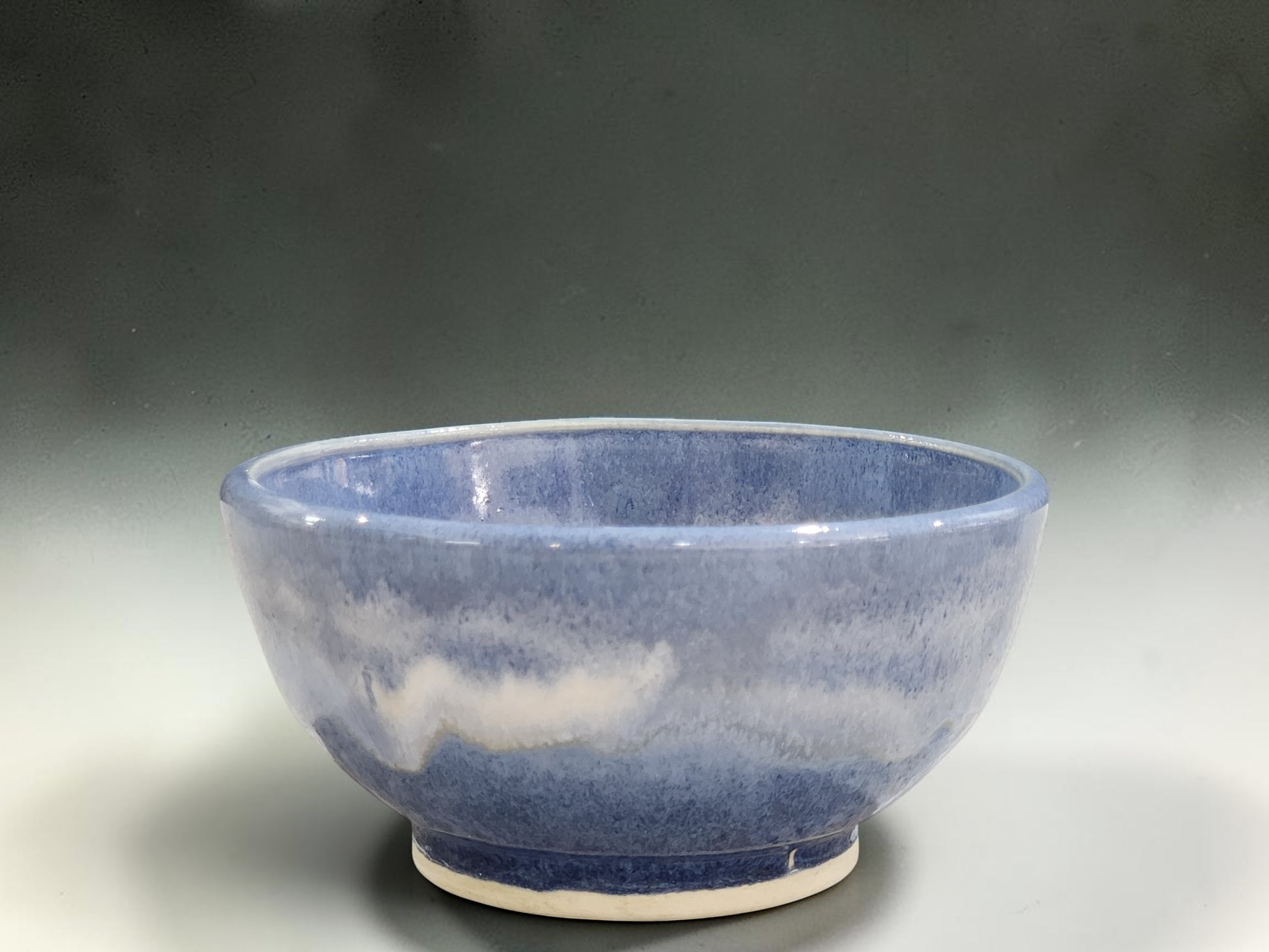 Set of four artisan stoneware bowls for cereal soup and desserts