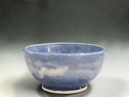 Set of four artisan stoneware bowls for cereal soup and desserts