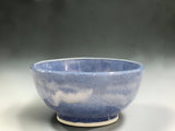 Set of four artisan stoneware bowls for cereal soup and desserts