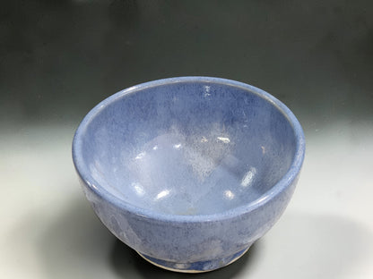 Australian handmade stoneware bowl set with flowing blue glaze
