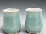 Stoneware mug handmade by Buxton Pottery, featuring subtle glaze movement and unique handcrafted character in every piece.
